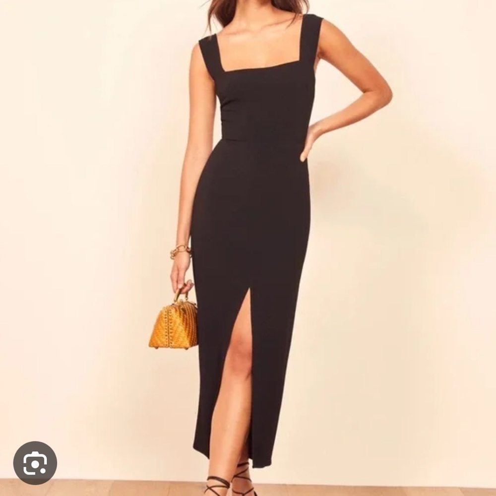 Reformation Black Sleeveless Dress